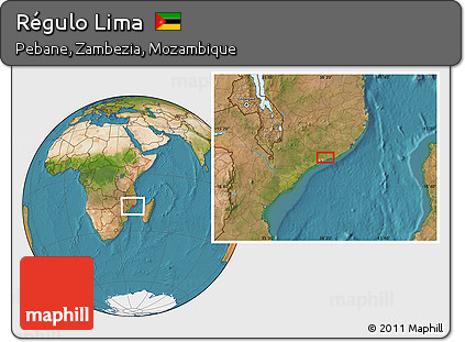 Satellite Location Map of Régulo Lima