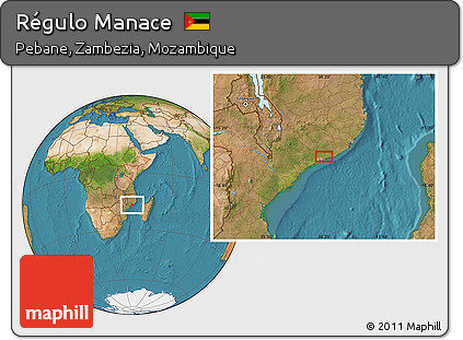 Satellite Location Map of Régulo Manace