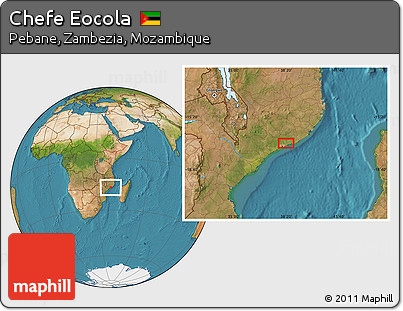 Satellite Location Map of Chefe Eocola