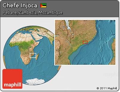 Satellite Location Map of Chefe Injoca