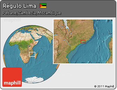Satellite Location Map of Régulo Lima