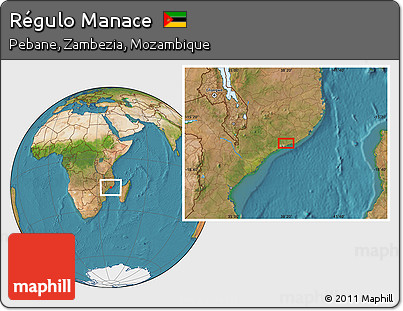 Satellite Location Map of Régulo Manace