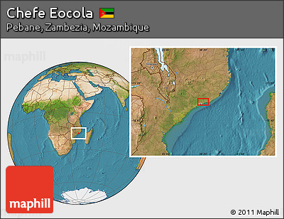 Satellite Location Map of Chefe Eocola