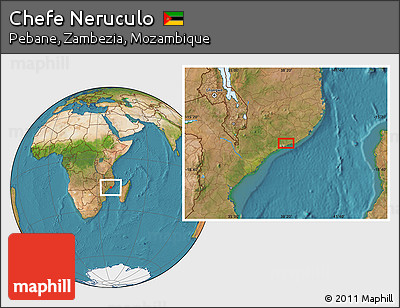 Satellite Location Map of Chefe Neruculo