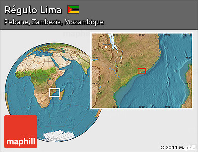 Satellite Location Map of Régulo Lima