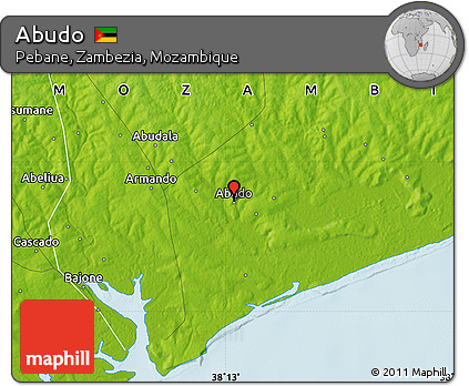 Physical Map of Abudo