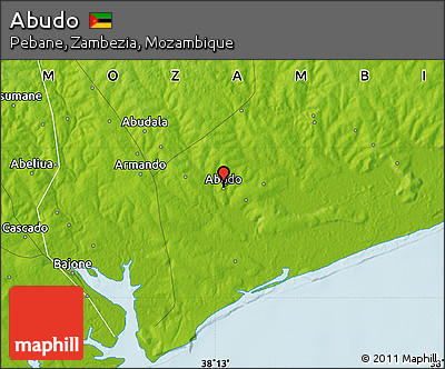 Physical Map of Abudo