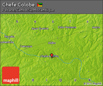 Physical Map of Chefe Colobe