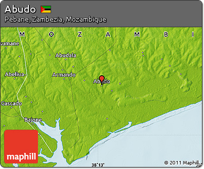 Physical Map of Abudo