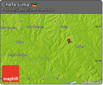 Physical Map of Chefe Lima