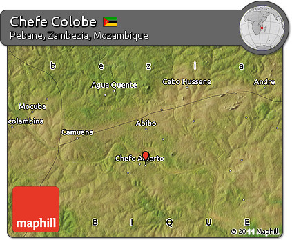Satellite Map of Chefe Colobe