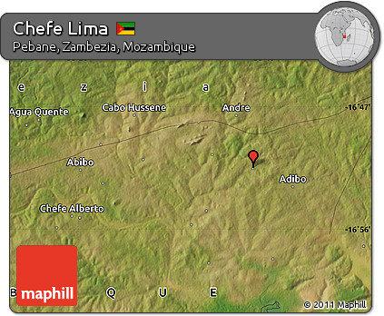 Satellite Map of Chefe Lima