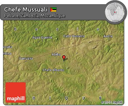 Satellite Map of Chefe Mussuali