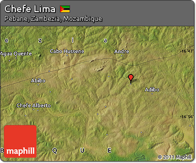 Satellite Map of Chefe Lima