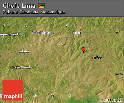 Satellite Map of Chefe Lima