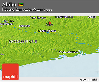 Physical Panoramic Map of Abibo