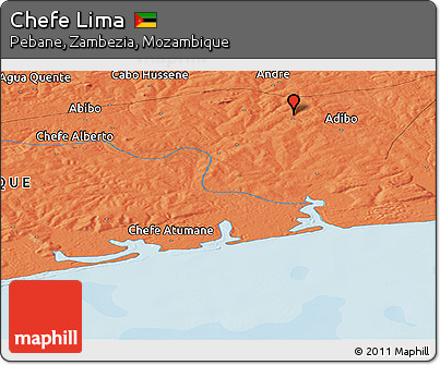 Political Panoramic Map of Chefe Lima