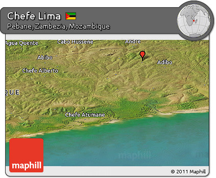 Satellite Panoramic Map of Chefe Lima