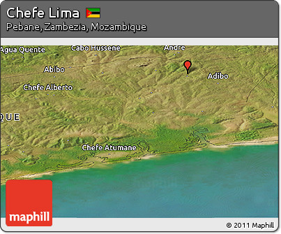 Satellite Panoramic Map of Chefe Lima