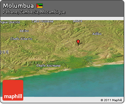 Satellite Panoramic Map of Molumbua