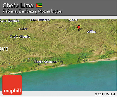 Satellite Panoramic Map of Chefe Lima