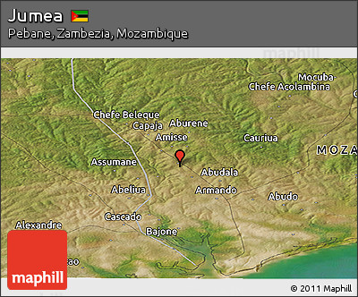 Satellite Panoramic Map of Jumea