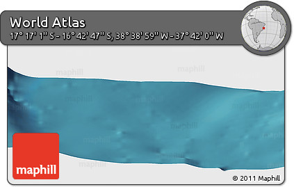 Satellite Panoramic Map of the Area around 16° 59' 54" S, 38° 10' 29" W