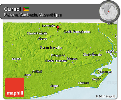 Physical 3D Map of Curaci