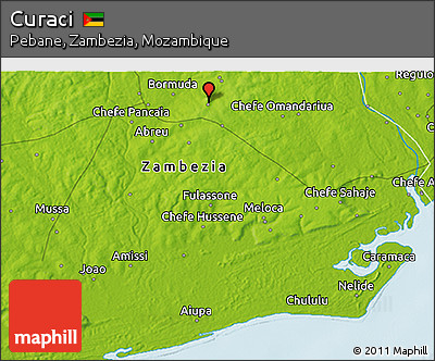 Physical 3D Map of Curaci