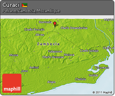 Physical 3D Map of Curaci