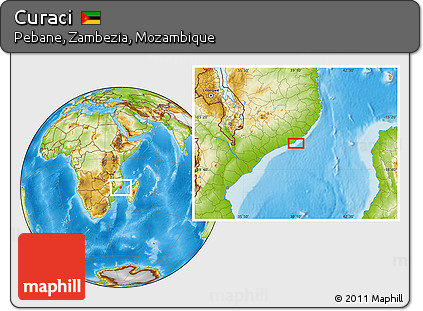 Physical Location Map of Curaci