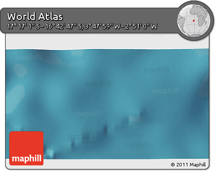 Satellite 3D Map of the Area around 16° 59' 54" S, 3° 19' 30" W