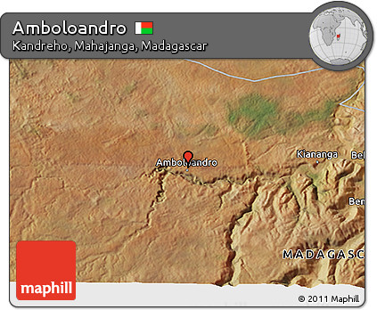Satellite 3D Map of Amboloandro