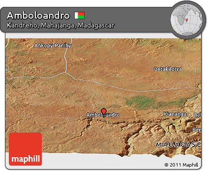 Satellite Panoramic Map of Amboloandro