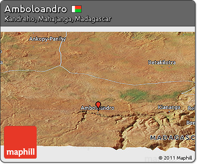 Satellite Panoramic Map of Amboloandro