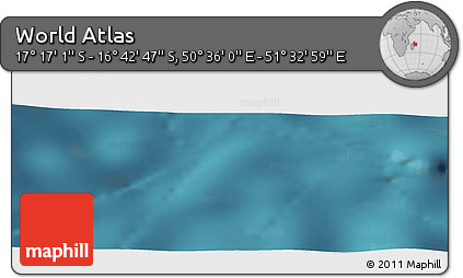 Satellite Panoramic Map of the Area around 16° 59' 54" S, 51° 4' 30" E