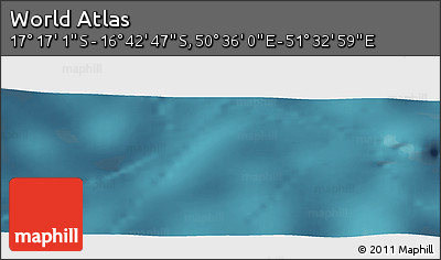 Satellite Panoramic Map of the Area around 16° 59' 54" S, 51° 4' 30" E