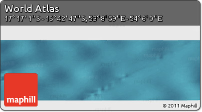 Satellite Panoramic Map of the Area around 16° 59' 54" S, 53° 37' 30" E
