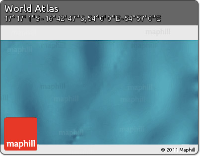 Satellite 3D Map of the Area around 16° 59' 54" S, 54° 28' 30" E