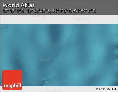 Satellite 3D Map of the Area around 16° 59' 54" S, 54° 28' 30" E