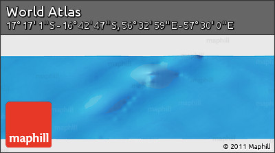 Physical Panoramic Map of the Area around 16° 59' 54" S, 57° 1' 29" E