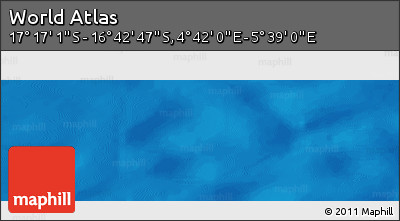 Physical Panoramic Map of the Area around 16° 59' 54" S, 5° 10' 30" E