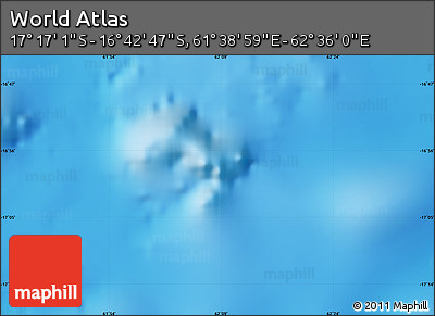 Physical Map of the Area around 16° 59' 54" S, 62° 7' 30" E