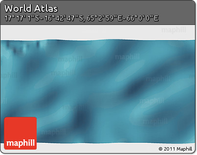 Satellite 3D Map of the Area around 16° 59' 54" S, 65° 31' 30" E