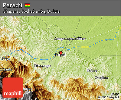 Physical 3D Map of Paracti