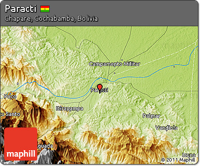 Physical 3D Map of Paracti