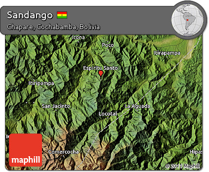 Satellite Map of Sandango