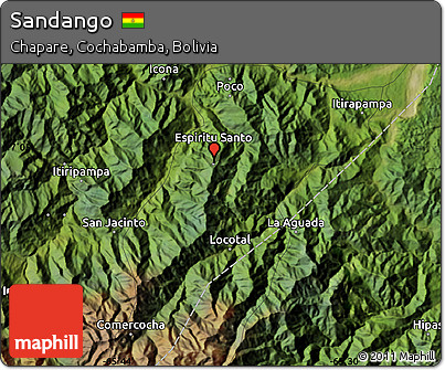 Satellite Map of Sandango