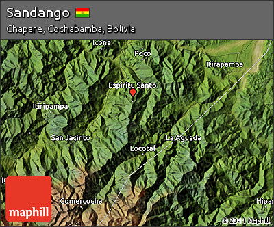 Satellite Map of Sandango