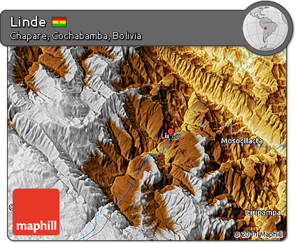 Physical 3D Map of Linde